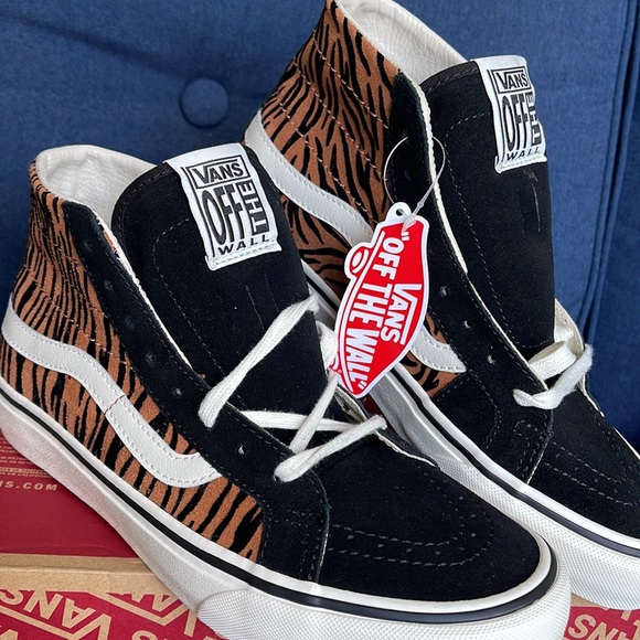 Vans Sk8-Hi 38 Decon S Animal Stripes Black Marshmallow Men’s - Picture 8 of 16